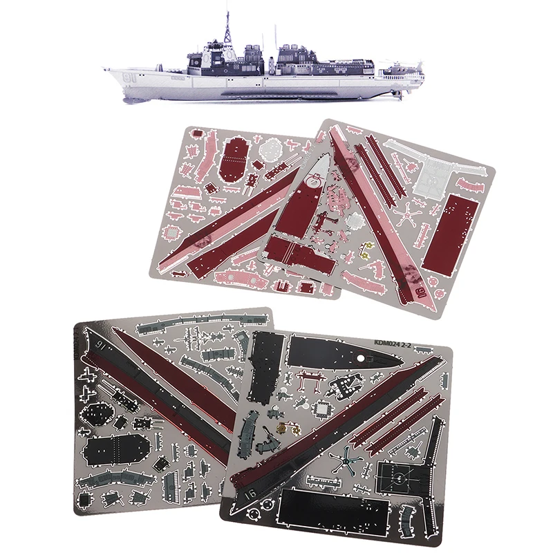 Burke Class Destroyer 3D Metal Puzzle Model Building Kits DIY Assemble Jigsaw Model Puzzle Toy Birthday Gift For Adults Children 5