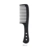 Black 2PC Large Teeth Comb Handle with Hole Smooth Surface Big Knife Comb Professional Salon Barber Hair Hairdressing Combs 3