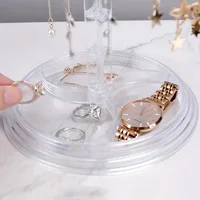 1 pièce, support à bijoux rotatif multicouche, présentoir à colliers, support de rangement de bijoux, support suspendu pour bracelets 5