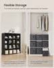 SONGMICS Cube Storage Organizer with Storage Boxes, Set of 16-Cube Organizer, 16 Collapsible Non-Woven Fabric Bins, Customizable 3