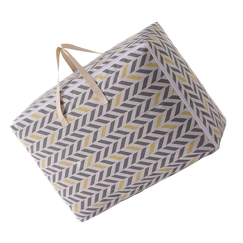 

Quilt Storage Bag Washable Square Household Pouch Clothes Cotton Linen Thickened