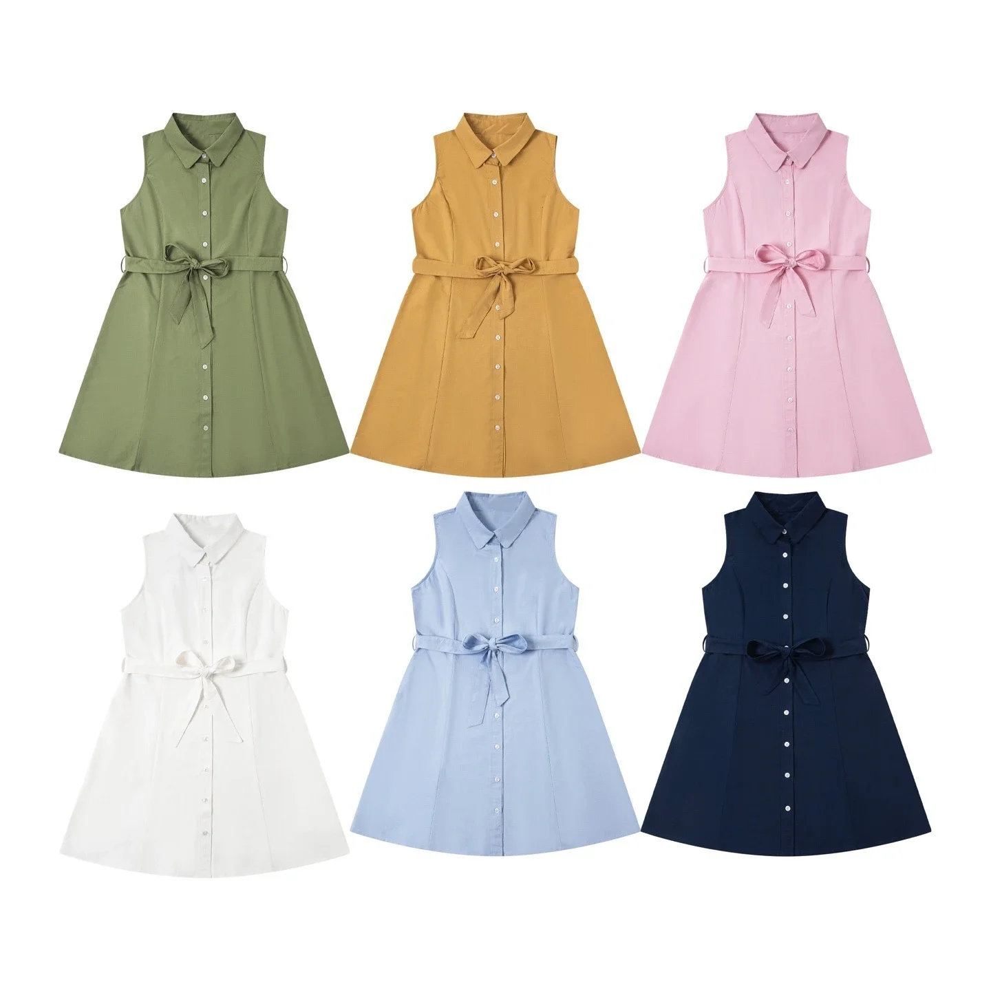Abiti casual da donna, abito polo, eleganti abiti da festa, stile old money, abito polo senza maniche con ricami per donna - immagine 2