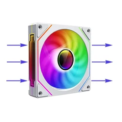 Advanced ARGB 120mm PC Cooling Fan with Enhanced Airflow (WHITE)