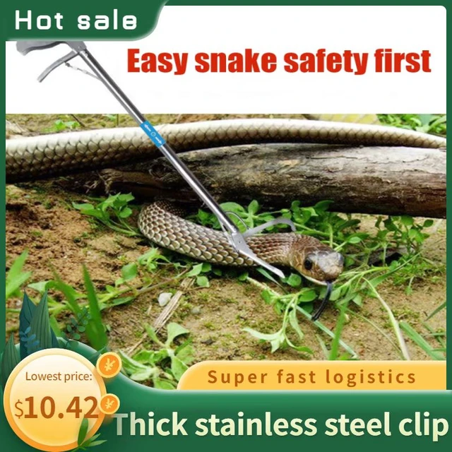 2Pcs Extensible Stainless Steel Snake Hook Retractable Reptile Hook Catcher  Controlling Moving Hook Stick for Catching - AliExpress