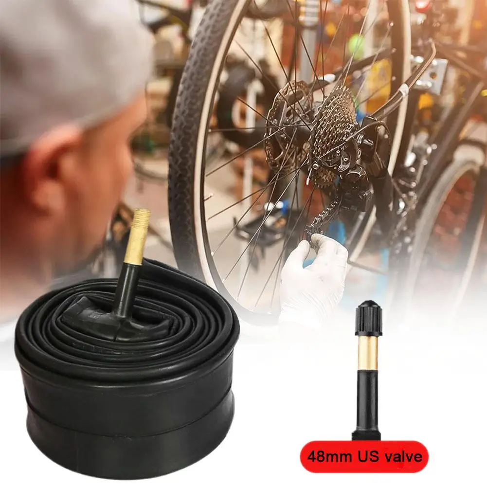 

Bike Tire Tube 700X35C/38C/40C/43C Rubber Inner Tube Accessories Road Mountain Replacement Cycling Self-Sealing 1pcs Z5A9