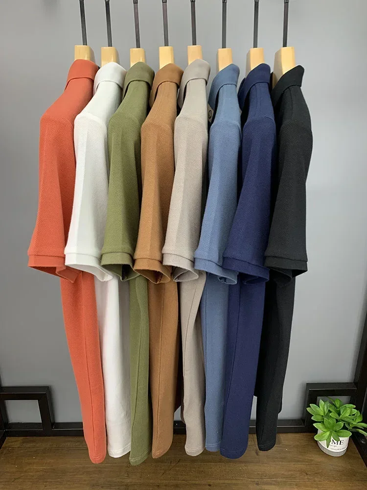 Description Picture 6 of itemBrand Embroidery 100% Cotton Men's Polo Shirts Lapel Fashion 2024 Summer Handsome Men Clothing Trend Casual High Quality T-shirt