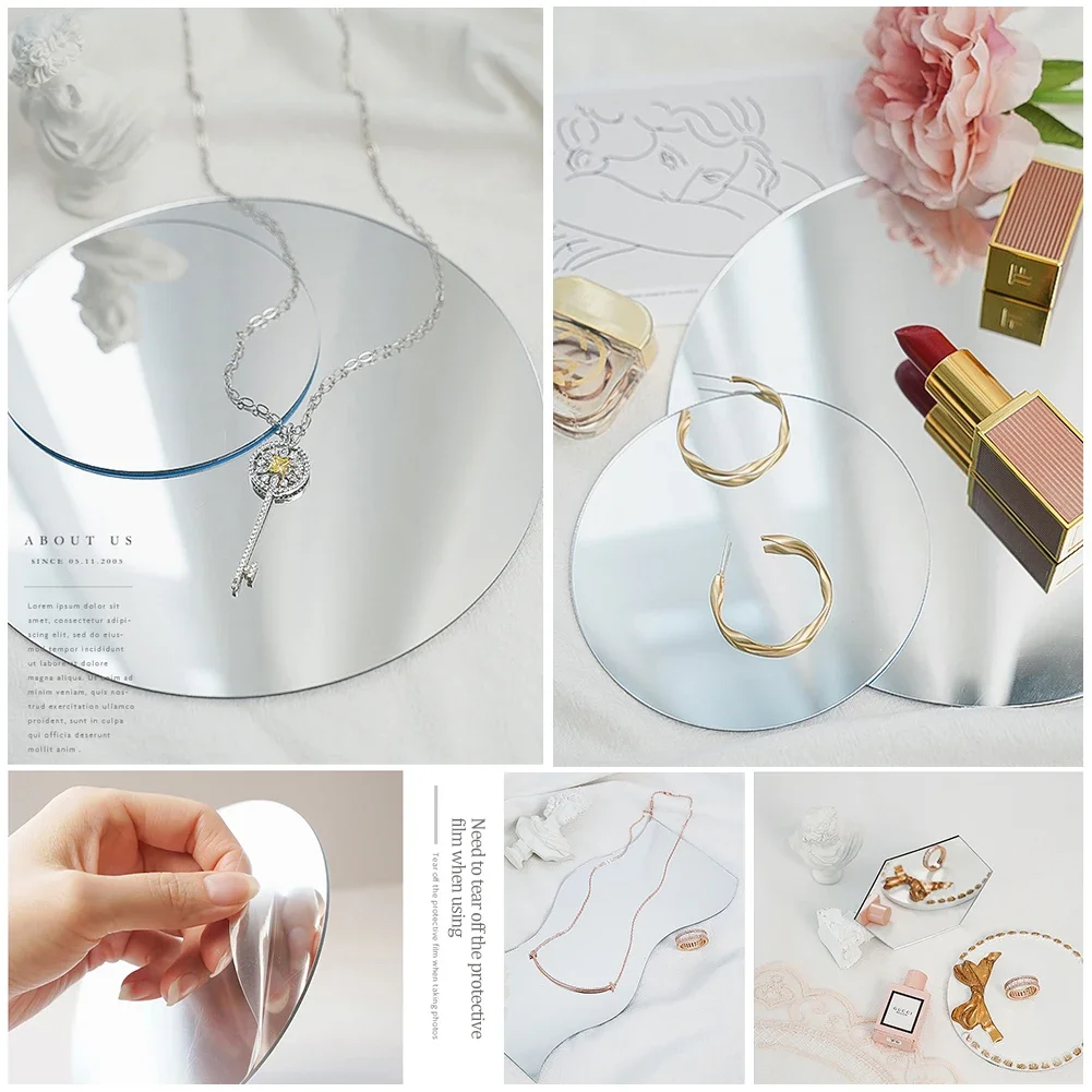 Acrylic Mirrors Photo Props Reflection Board Reflector Photography Shooting Background Home Ornaments Posing