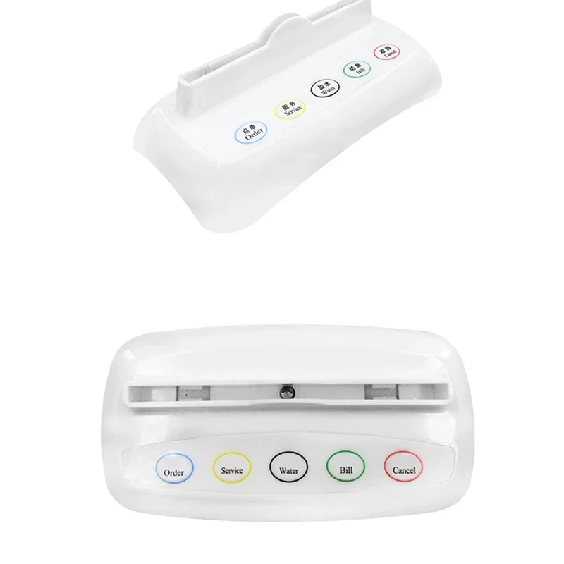 QWICALL 5 Pcs of Wireless Service Call Bells Buttons Transmitter Restaurant Cafe Bar Guest Service Calling Systems
