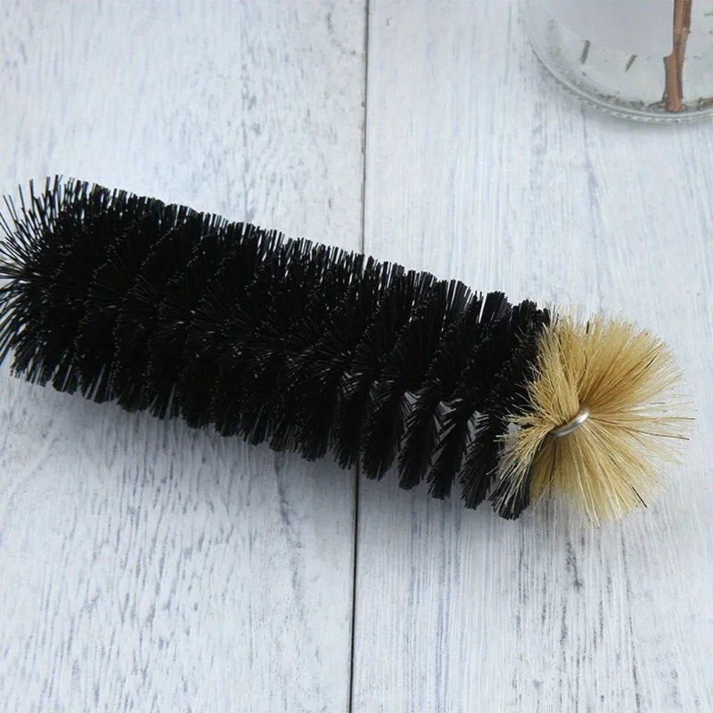 3-Piece Eco-Friendly Bottle Cleaning Brush Set for Milk Bottles and Glassware