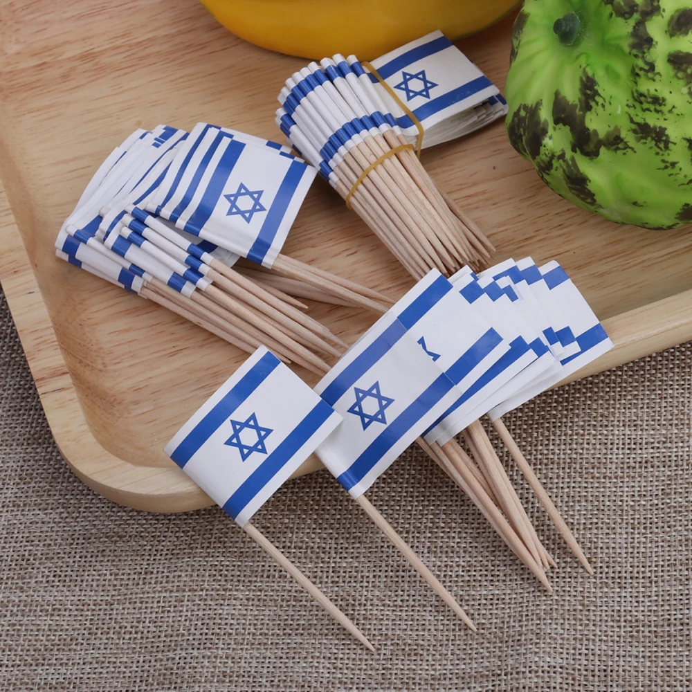 Description Picture 5 of item100pcs Toothpick Flags For Food Picks Toothpick Flags For Food Food Toothpicks Party Accessory 3.5 x 2.5 x 6.5 CM
