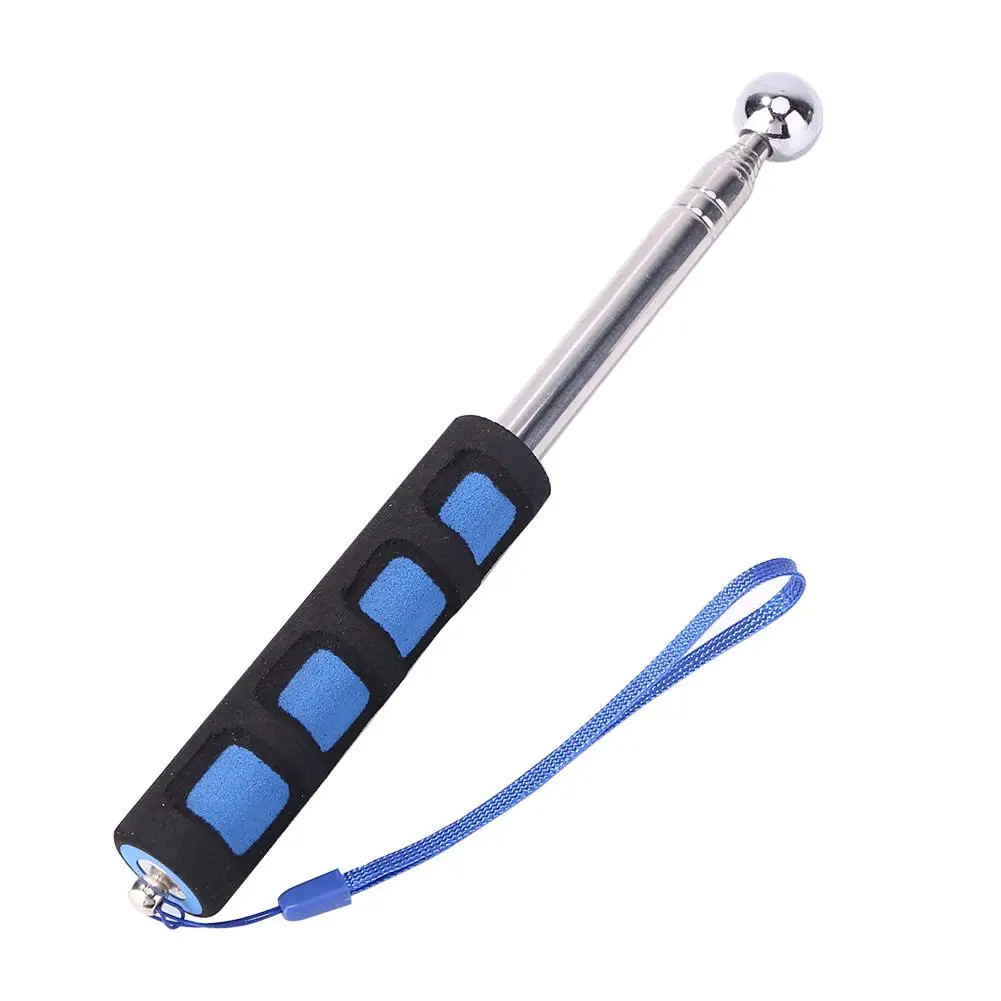Manual Tools Hollow Drum Hammer Empty Drum Hammer 1.2-2M Telescopic Wall Check Hammer Walls Floors Ceilings Tiles Test Telescopic Thickening Checker Hammer Inspection Tool