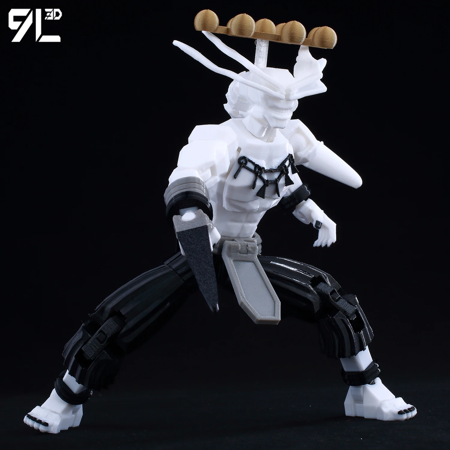 Exquisite 3D Printed Mahoraga & Gojo Satoru Figurine Set - Poseable Collectible Anime Art Toys