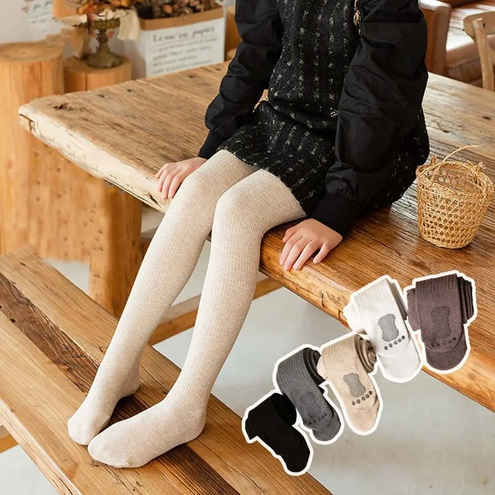 

Soft Girl Tight Stretch Pants Solid Color Cotton No Pilling Autumn Winer Leggings Kids Leggings Children Pantyhose Dance Tights
