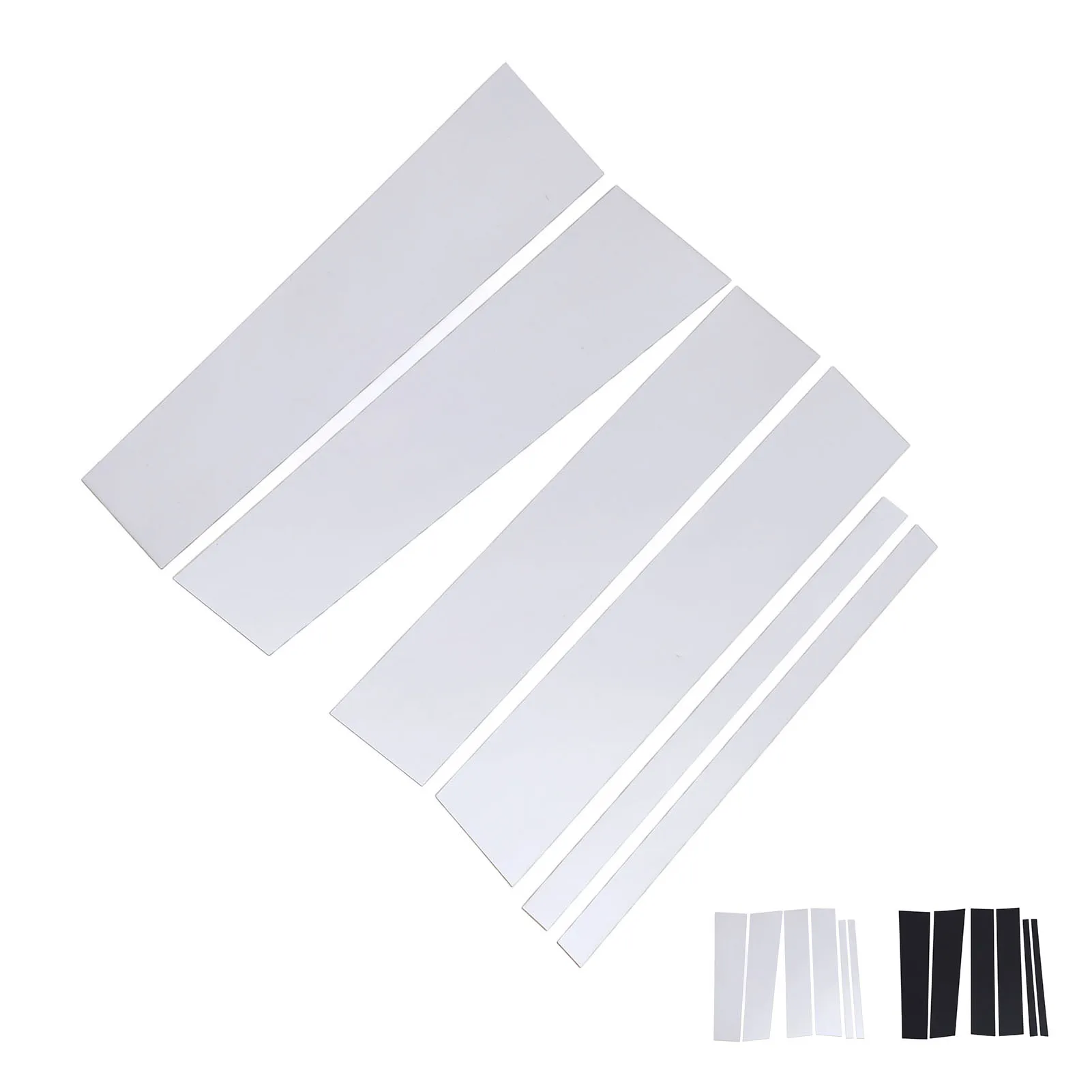 6Pcs Pillar Post Cover Trim Mirrored Finish Weather Resistant Easy Installation Pillar Post Trim for Titan 2004 to 2015