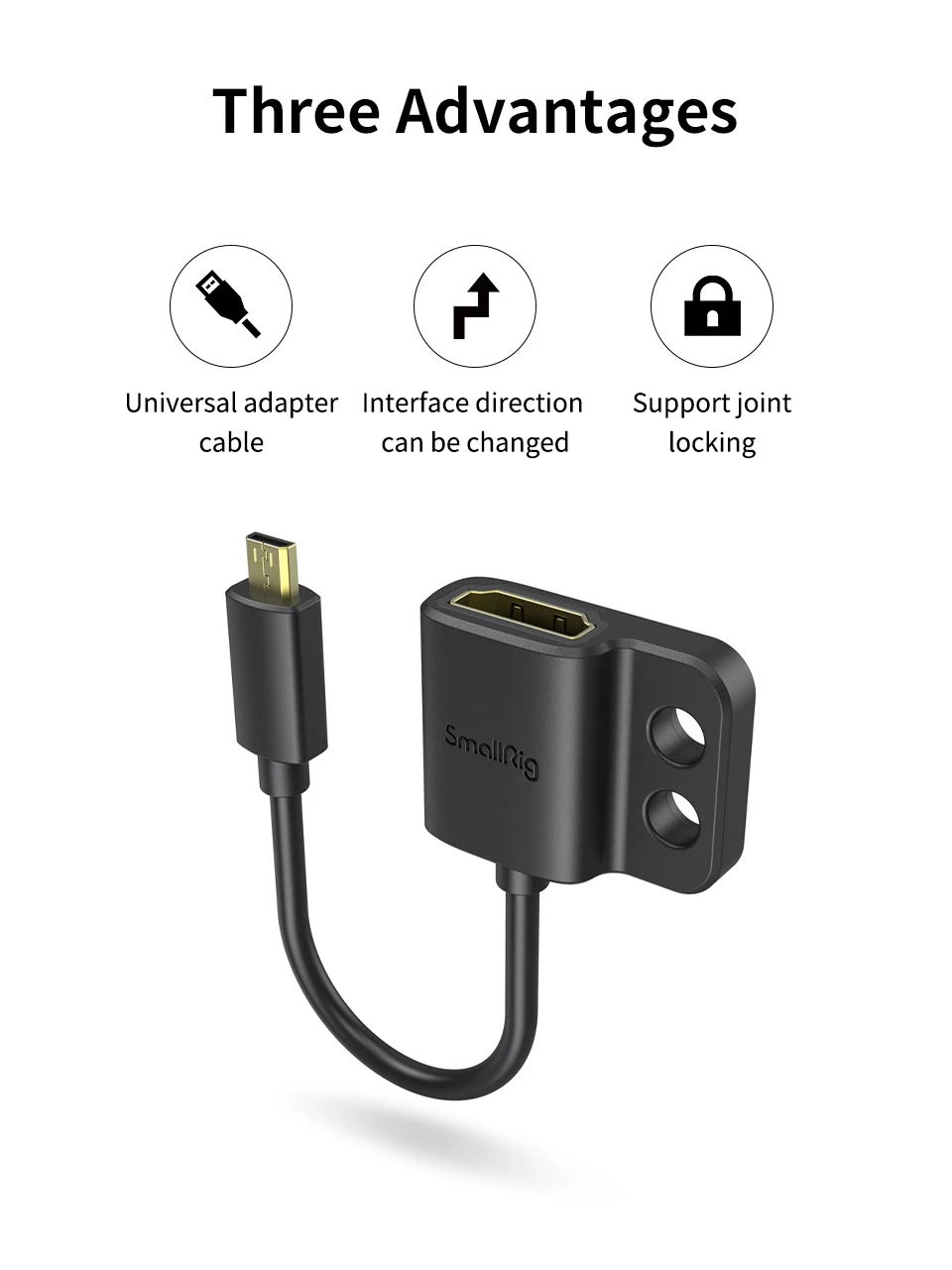 Ultra Slim 4K Adapter Cable A to A/C to A /D TO A for BMPCC 4K & 6K/for Sony A7S