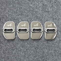 Renault Door Buckle Trim Covers - Interior Styling Accessories (Silver)
