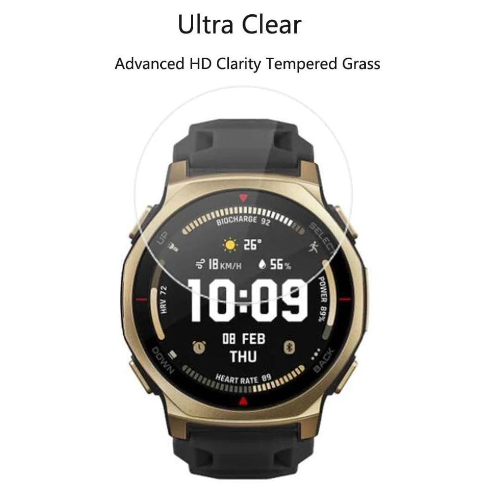 Premium Tempered Glass Screen Protector Set for Smartwatches - 3 Pack