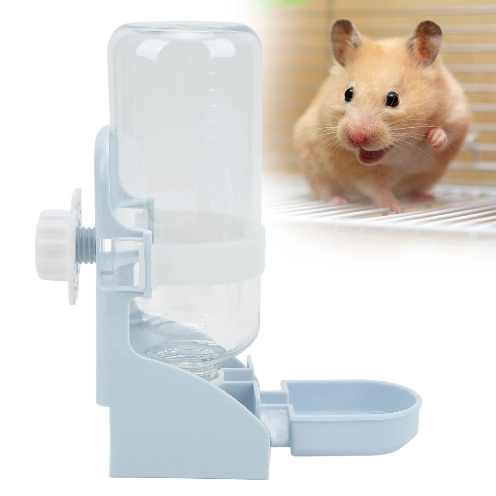 Small Pet Hanging Water Dispenser Automatic Bunny Water Bottle for Chinchilla Guinea Pig Hedgehog Ferret 500ml 17oz