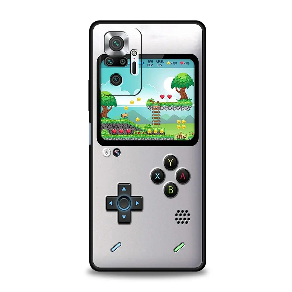 Retro Gaming Phone Case - Classic Game Design, Black Cover