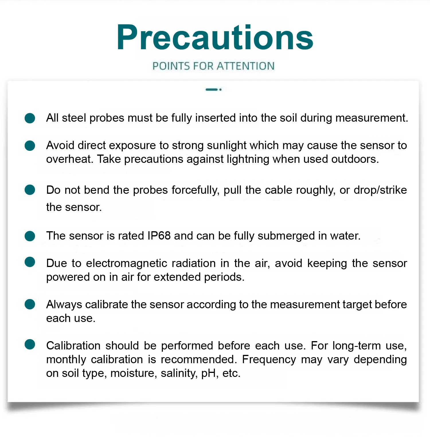 IP68 7 in 1 Soil Moisture pH EC Temperature NPK Sensor with RS485 4-20mA 0-5V 0-