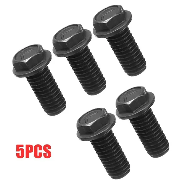 Product Review: Accessories Flange For Cutting Machine Hex Head Left Hand M8 X 18mm Saw Blade Screw 5pcs Bolt Black Carbon Steel Useful Hot Sale