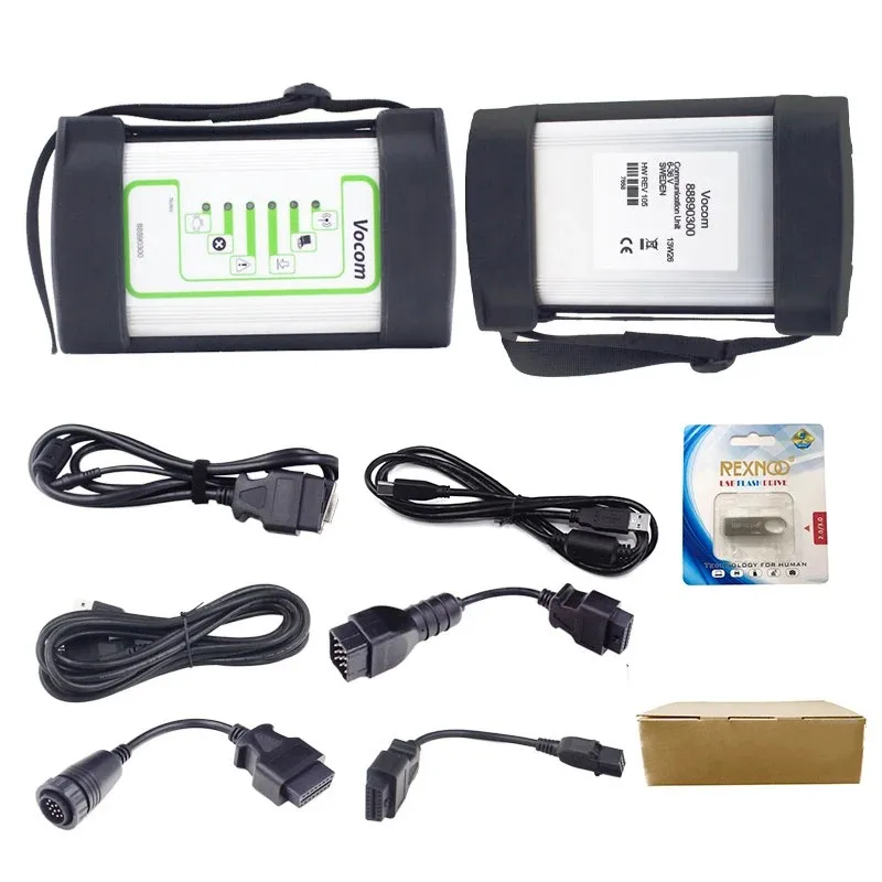 

88890300 Vocom Truck Interface Multi-languages Truck Diagnose Square Interface Heavy Duty Diagnose