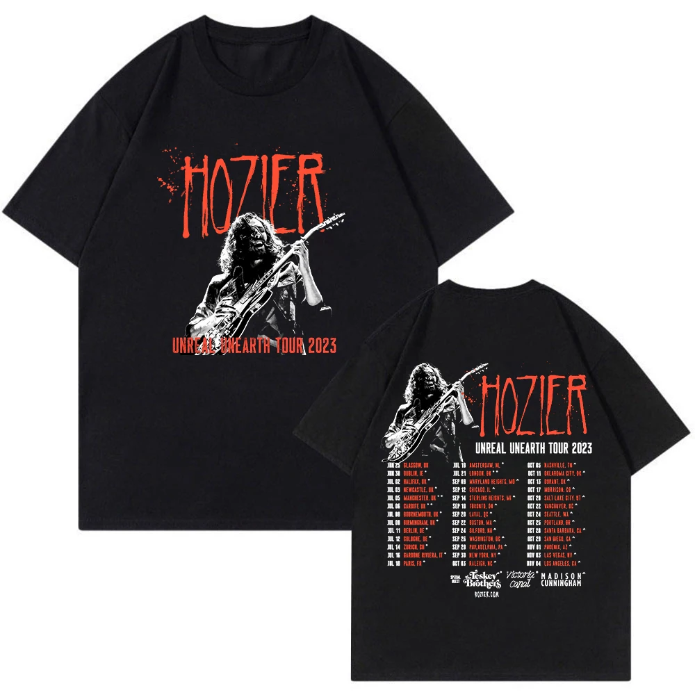 

Футболка Hozier унисекс с круглым вырезом, уличная одежда с коротким рукавом, хип-хоп, 2023