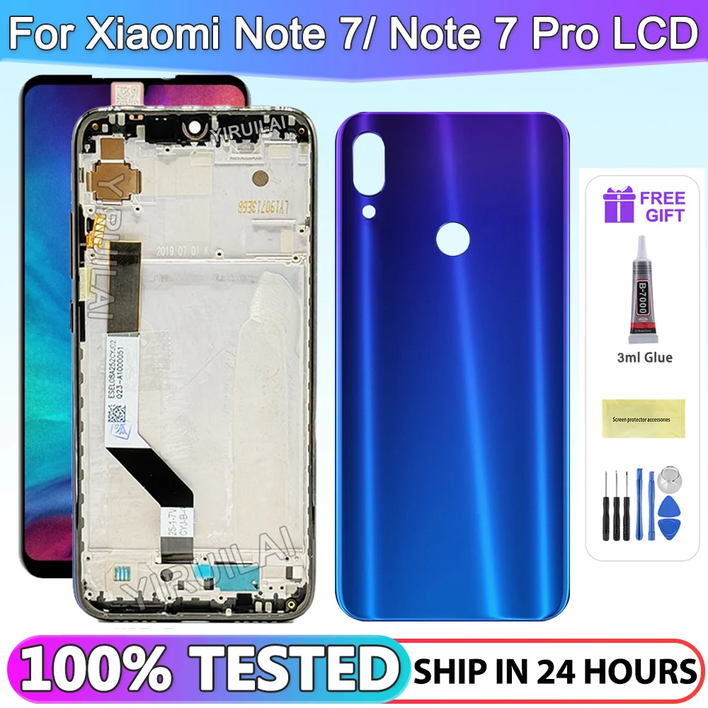 Écran LCD De Remplacement Pour Xiaomi Redmi Note 7 / Note 7 Pro - Compatible M1901F7G/H/I/S - Noir Avec Cadre - 3