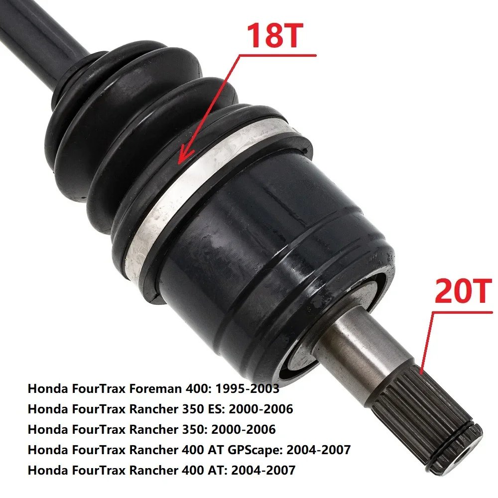 Front axle JOINT INBOARD & OUTBOARD Drive shaft For Honda Foreman Rancher TRX350 TRX400 42350-HN5-671 42220-HM7-003