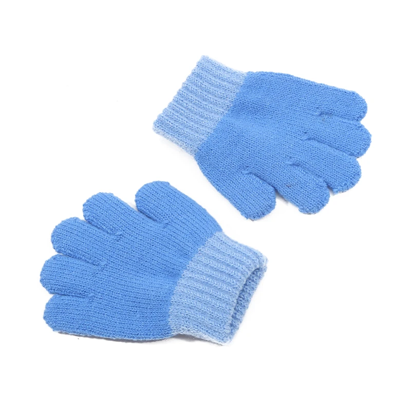 Glove Children Magic Glove Girl Boy Kid Stretchy Knitted Winter Warm Full Finger Gloves Children's Figure Skating Gloves 1 Pair