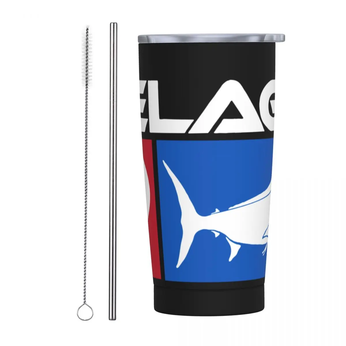 Pelagic Marine 20 Oz Tumbler Fishing Vacuum Insulated Coffee Mug with Lid  and Straw Stainless Steel Office Home Mugs in Car Cup - AliExpress