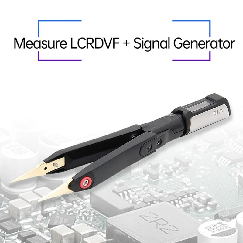 Dt71 Pinzette Intelligenti Digitali Portatili Lcr/Esr Meter Generatore Di Segnali Debug Strumento Di Riparazione Display Oled