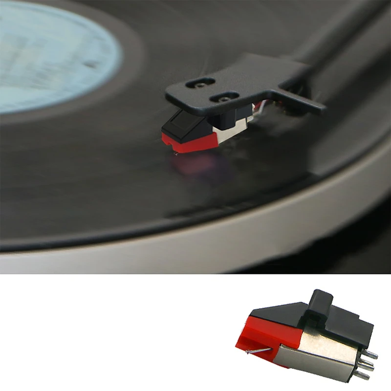 4 pièces platine tourne-disque aiguille diamant remplacement stylet  aiguilles pour tourne-disque vinyle 