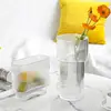 Vertical Pattern Glass Vase Nordic Transparent Hydroponic Flowerpot Decorative Ornaments Living Room Flower Vase Home Decoration 6
