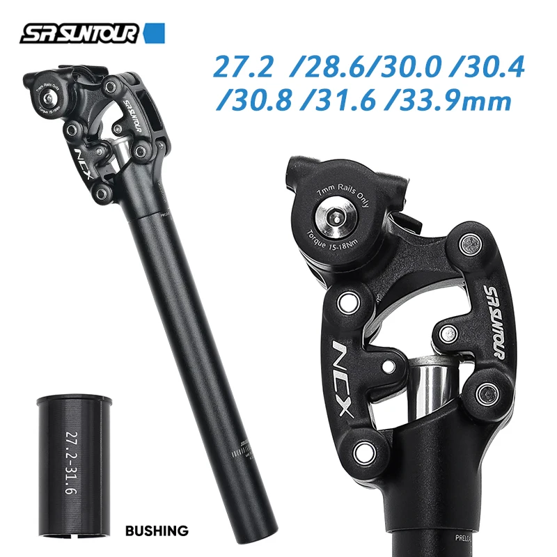 

SR Suntour Bike Suspension Seatpost MTB Shock Absorber Seat Tube 27.2 28.6 30.0 30.4 30.8 31.6 33.9mm Bicycle Seat Post NCX