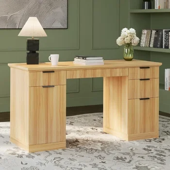Modern Fluted Executive Desk 1
