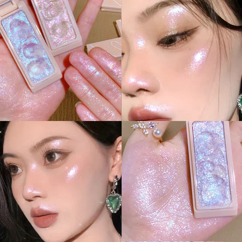 Mashed Potatoes Texture Glitter Eyeshadow Makeup Palette eye shadow,eye shadow plate
