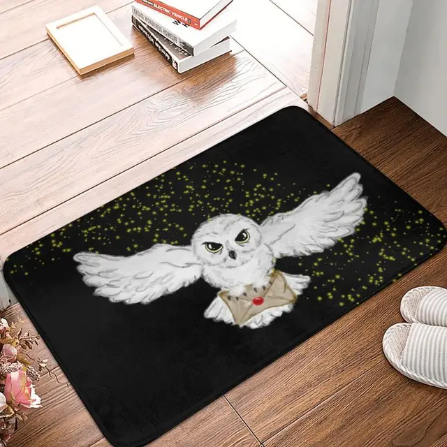 Owl Flight Tote Bag Front Door Floor Entrance Mat