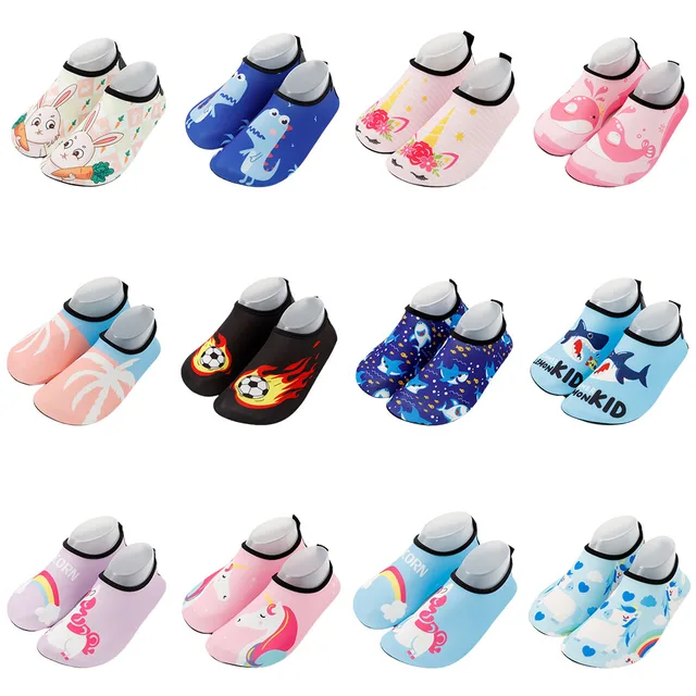 Children Beach Shoes Baby Soft Floor Indoor Slipper Snorkeling Swim Socks Boys And Girls Anti-Slip Home Barefoot Kids Slippers 1