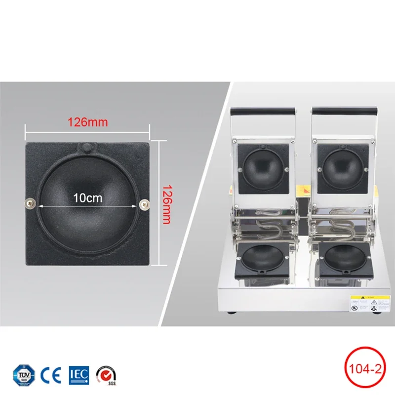 2 Moles Electric Ice Cream Sandwich Machine Hot Buger Krapfen Donut Warmer hamburger Iron Press Maker NP-104-2 4