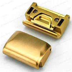 Premium Metal Quick - Fit Watch Strap Adapters (2 - Pack) - 20/22/26mm - 20mm - 18mm (Gold)