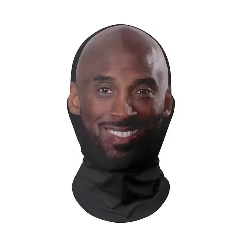 Portrait 3D Digital Printing Spoof Face Towel Multifunctional Outdoor Face Mask Hip Hop Headscarf