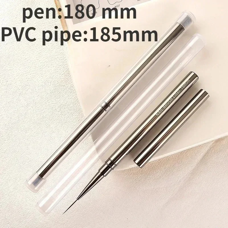Nails Art Liner Brushes Elongated Lines Striping Drawing Painting  6/9/12/15/18/25mm Nail Design Pen Professional Manicure Tool 6