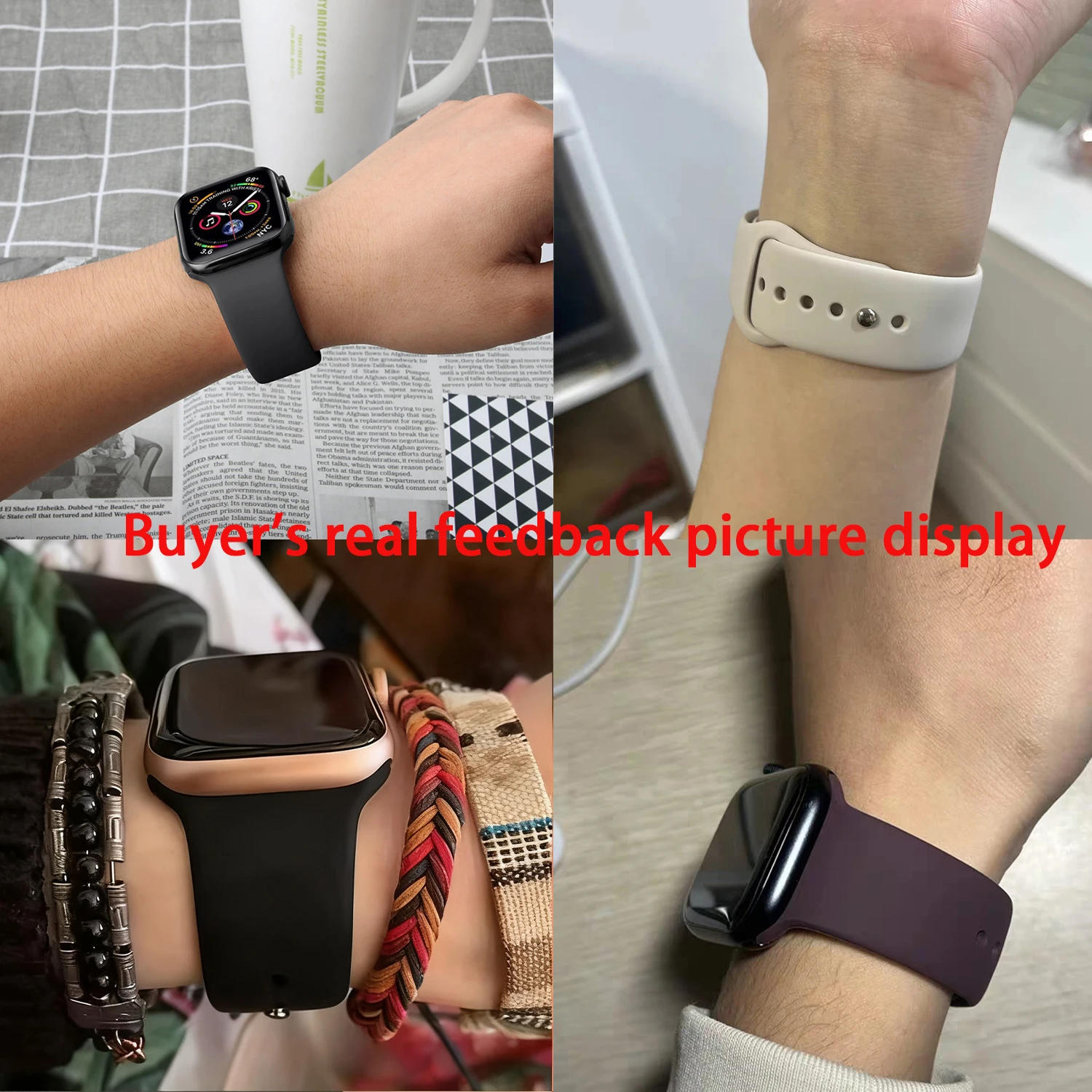 Premium Silicone Smartwatch Strap - Durable and Comfortable Design