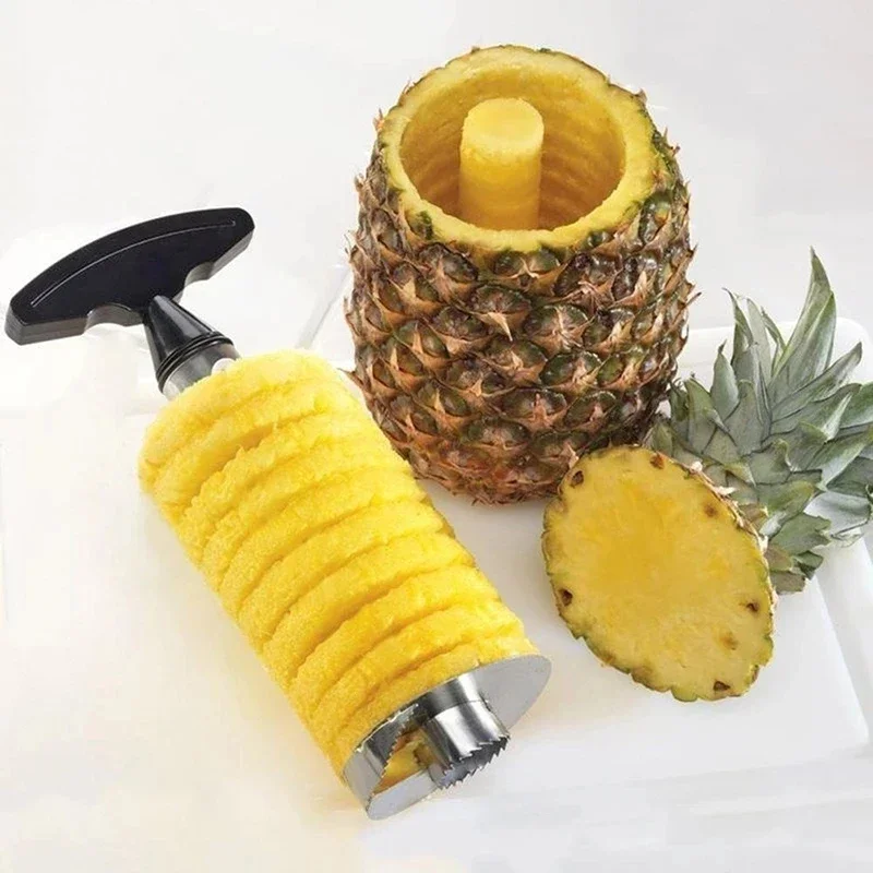 Stainless Steel Pineapple Slicers Spiral Knife Peeler Kitchen Fruit Platter Universal Corer Tool Fruit & Vegetable Accessories