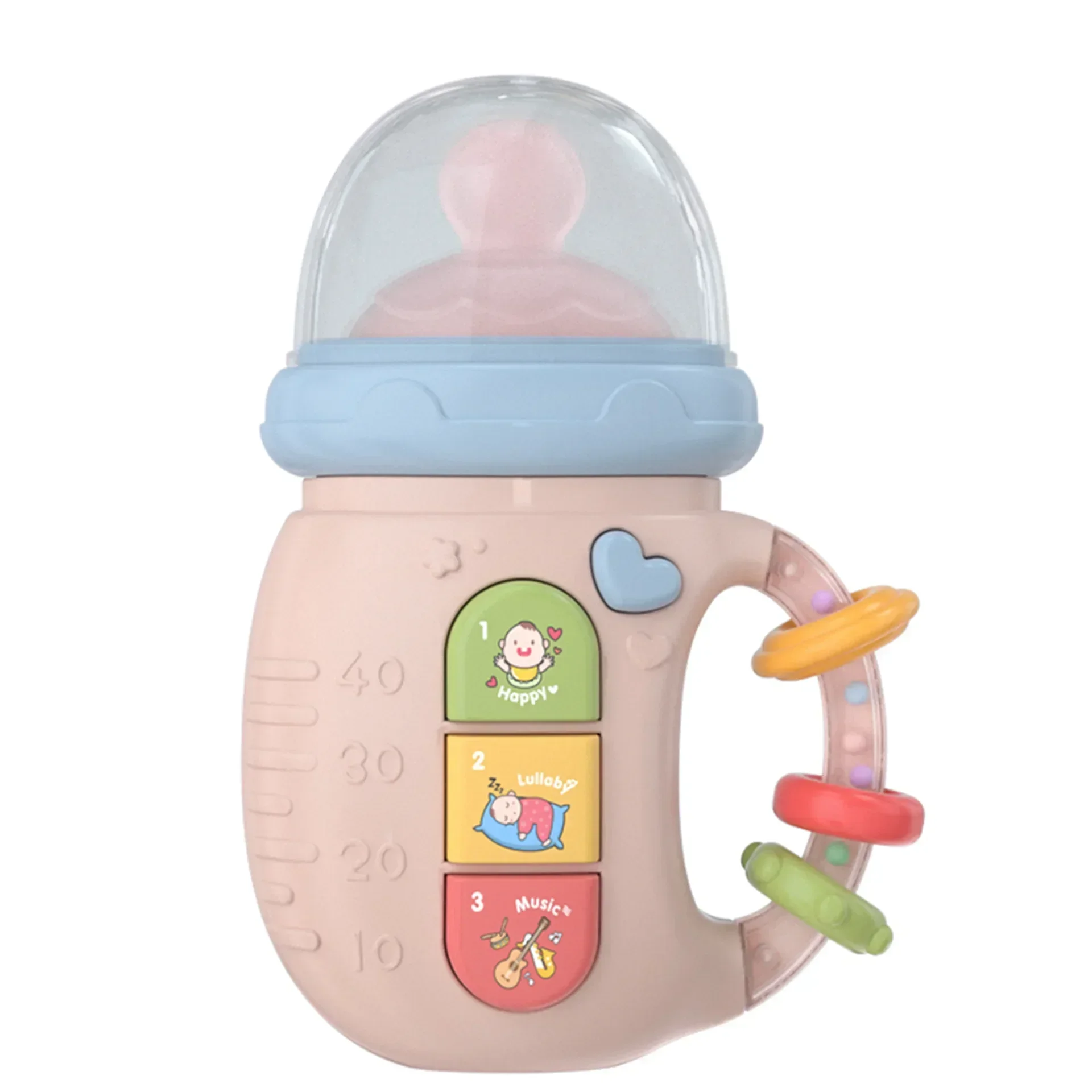 Baby Toys educational Newborn Light Music Electric Comfort Bottle Rattle Chinese English Early Education Mobile toddler toys 4
