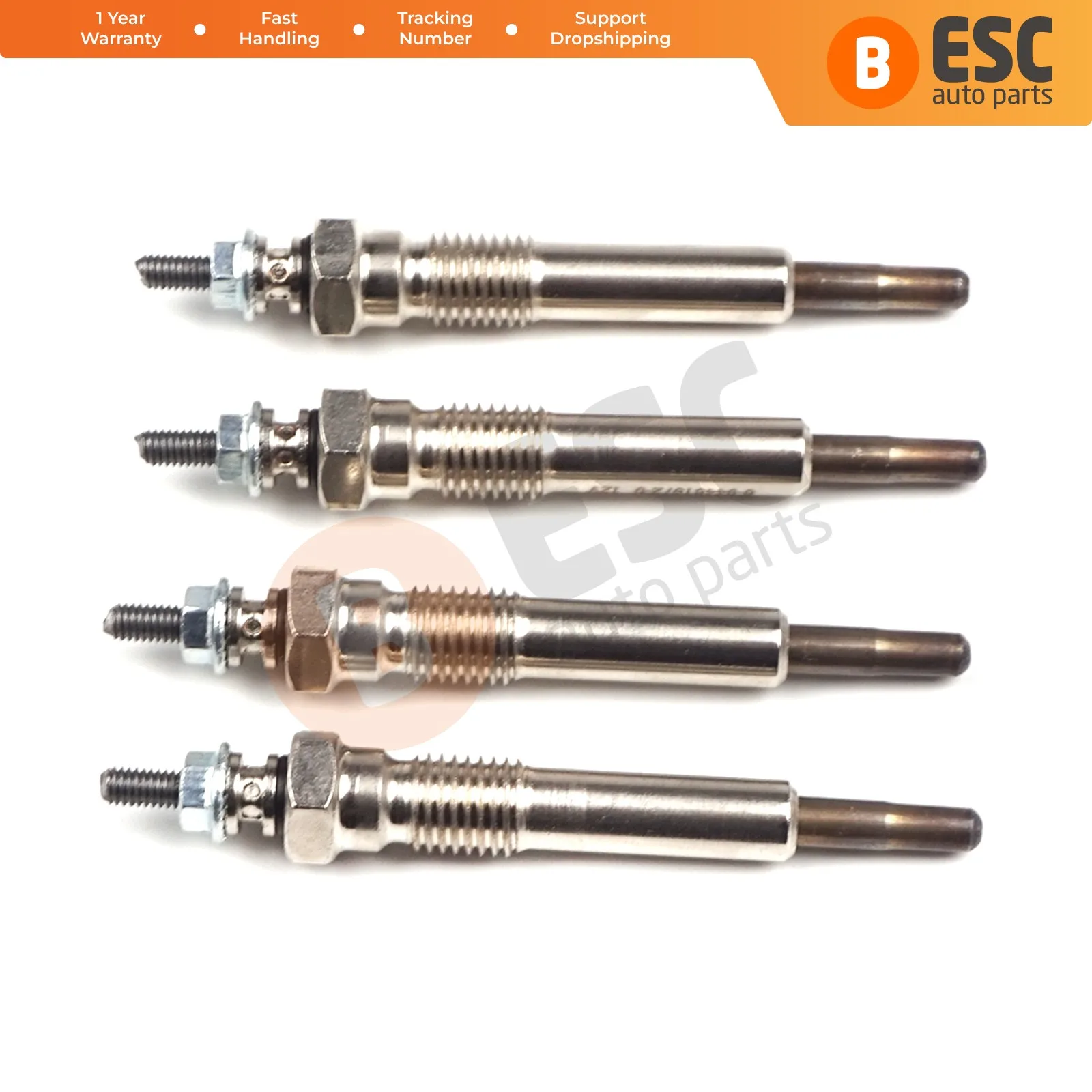 

ESC Auto Parts EGP63-1 4 Pcs Heater Glow Plugs GJ26IS, 371G, 100226208 for Isuzu Opel Bedford Vauxhall Ship From Turkey