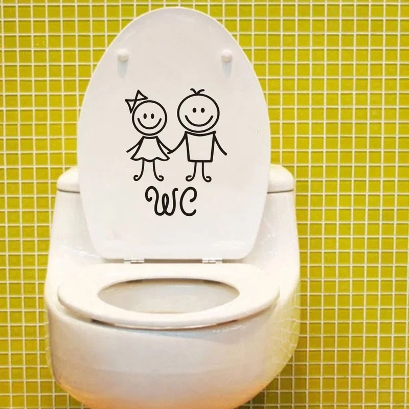 Bathroom Toilet Vinyl Stickers