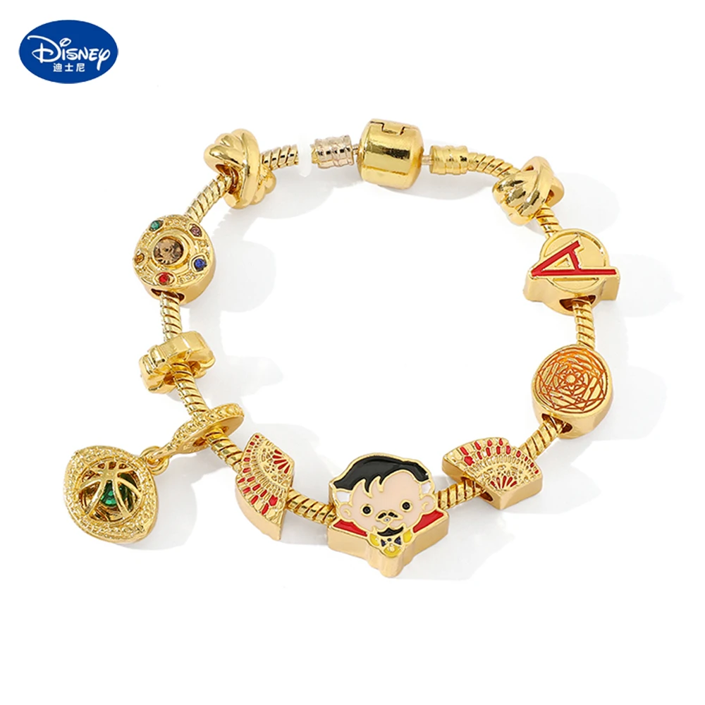 Disney Charm Bracciale Avengers Marvel Superhero Pulseras Avengers Jewelry Doctor Strange Bracciale Mystic Arts Girl Birthday Gift