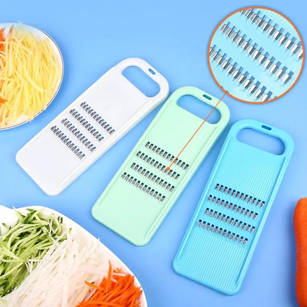 Vegetable Slicer 3 in 1 with Three Nozzles Stainless Steel Kitchen Grater  Manual Grater for Korean Carrots Stainless Steel Vegetable Grater Carrot